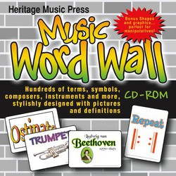 Music Word Wall – CD-ROM 1 Music Word Wall - CD-ROM