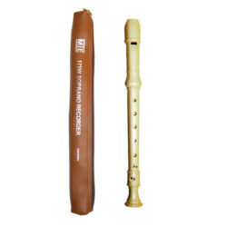 MIE175W Soprano Recorder, One-Piece, with Zipper Case, Baroque