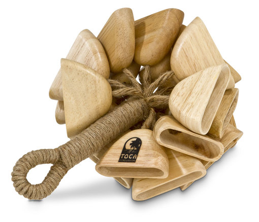 Toca Wood Rattle on Handle 1 Toca Wood Rattle on Handle