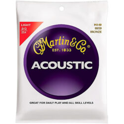 Martin Acoustic Guitar Strings, Light Gauge (.012")