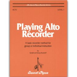 Playing Alto Recorder