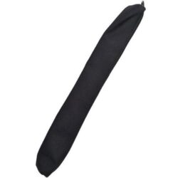 recorder case black canvas with zipper