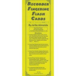 Recorder Fingering Flash Cards
