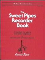 Sweet Pipes Recorder Book, Book 1 (Alto)