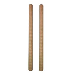 2 Fluted Natural Wood Rhythm Sticks