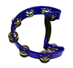 Tambourine, Crescent-Shaped Headless, 10" 1 Tambourine, Crescent-Shaped Headless, 10"