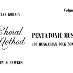 Pentatonic Music, Vol. I:  100 Hungarian Folk Songs