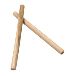 Rhythm Sticks, Natural Finish,  2 Plain, Pair