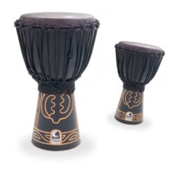 Rope-Tuned Djembes, Black Mamba Finish