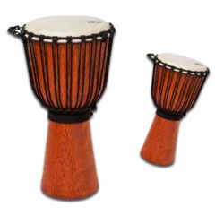 Rope-Tuned Djembes, Cherry Stain