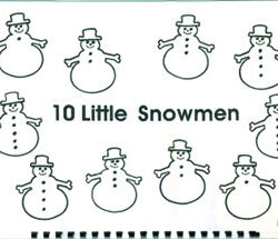 10 little snowmen
