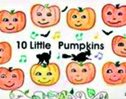 10 little pumpkins