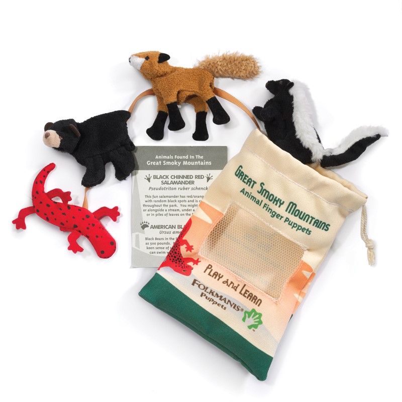 great smoky mountains animal finger puppets