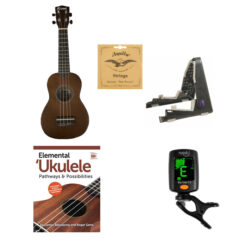 Koni Wood Ukulele/Elemental Ukulele Bundle