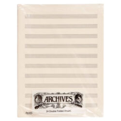 Archives 10 Stave Looseleaf Paper, 50 Page