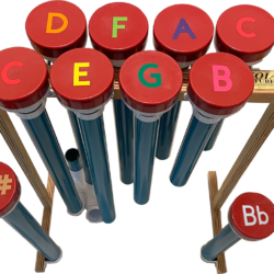 Joia Tubes Boobam Style  Orff Scale  One Octave C-C F# Bb