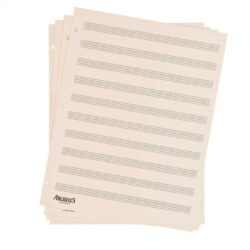 Archives 8 Stave Looseleaf Paper, 50 Page