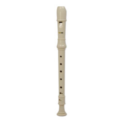 TUDOR® SOPRANO RECORDER, WHITE, ANTIMICROBIAL