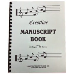Crestline, 32 Page, 12 Stave, Manuscript Book