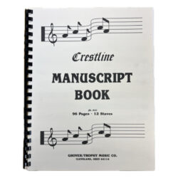 Crestline, 96 Page, 12 Stave, Manuscript Book