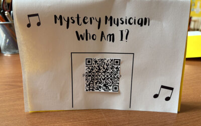 Music In Our Schools Month Bulletin Board Idea: Mystery Musician Community Project
